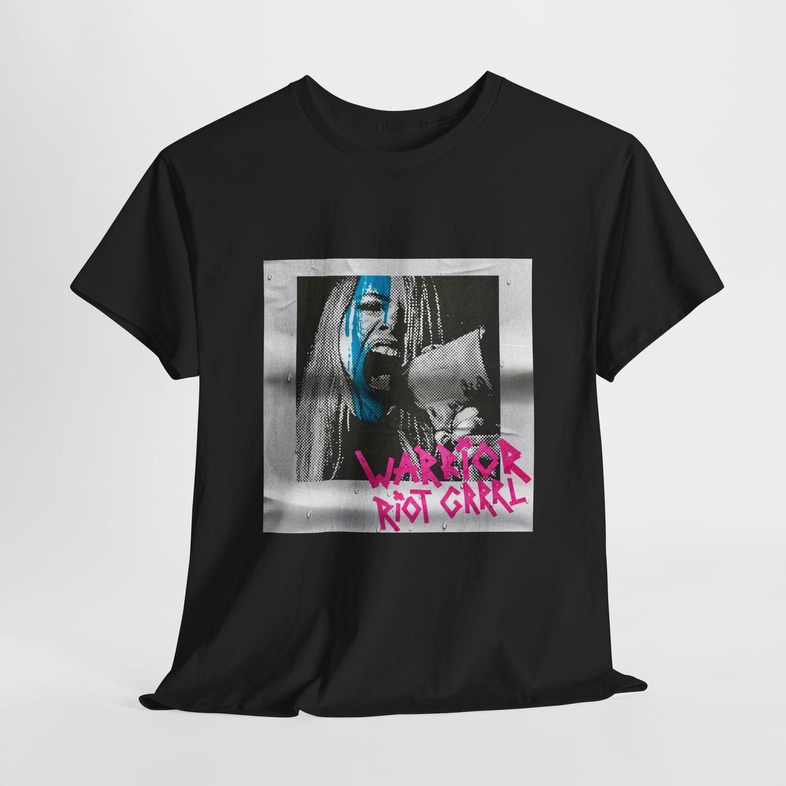 Warrior Riot Grrrl Unisex Cotton T Shirt Feminist Punk Rock Band Tee XXXXL