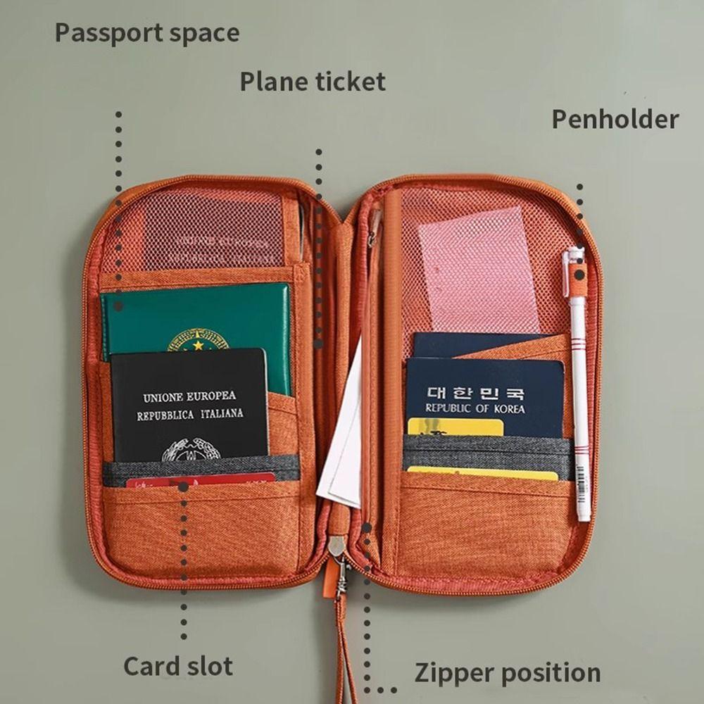 RFID Passport Bag Family Cards Tickets Organizer New Passport Holder  Travel Accessories