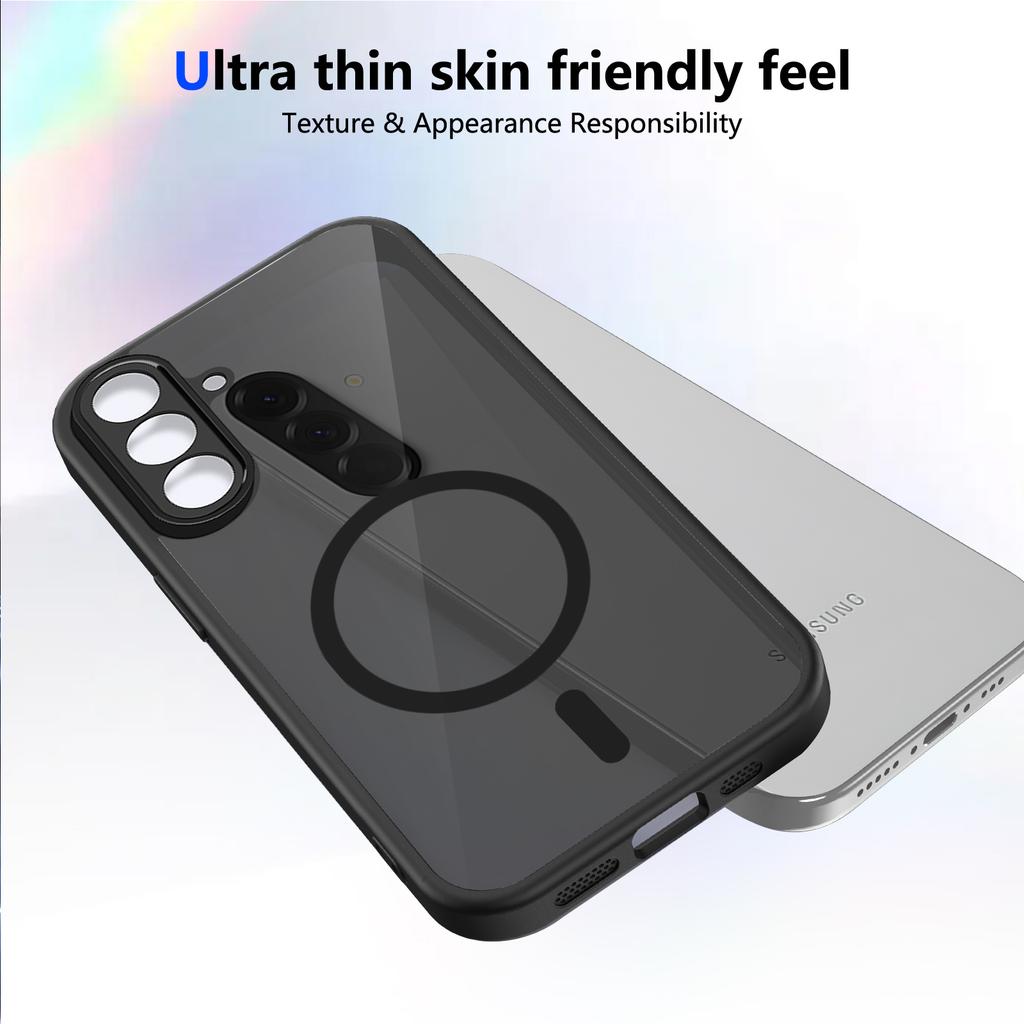 For Samsung Galaxy S26/S26 Pro Magnetic Case Skin Touch Matte PC + TPU Anti-Drop Phone Cover