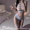 Sex Underwear Sexy Hollow Mesh Perspective Split Set Free Tearing Net Uniform Women