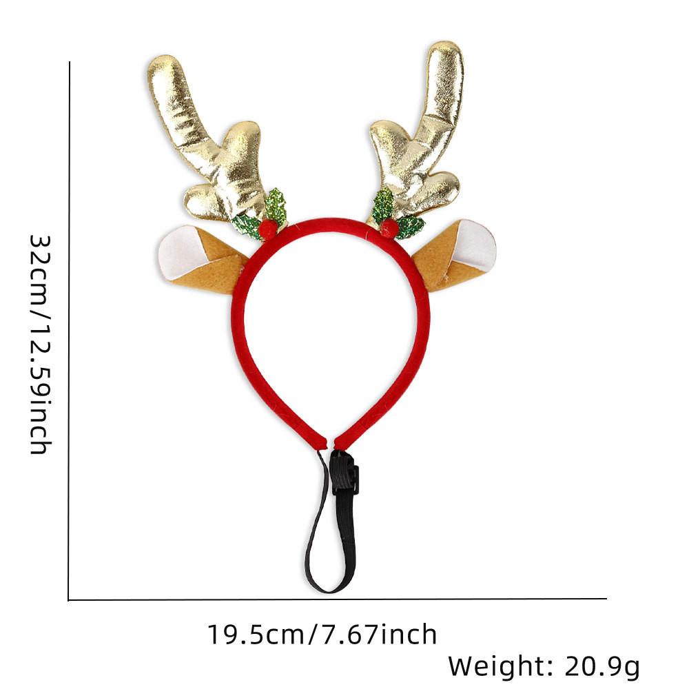 Чарівна різдвяна колекція пов'язок на голову для домашніх тварин з яскравими святковими кольорами для собак