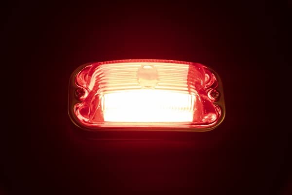 JET Inoue Truck Supplies LED7 Square Marker Lamp LED 24V 1 634986 (JET) Unit, Only, Unit, Red,