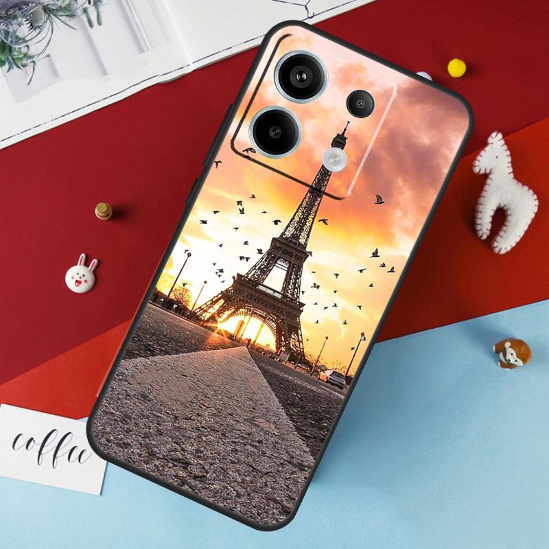 

Париж Эйфелева башня Франция Чехол для Xiaomi Redmi Note 14 Pro 13 12 11 10 15 Pro Plus Redmi 15 14C 10C 12C 13C 15C Обложка Redmi 15 4G