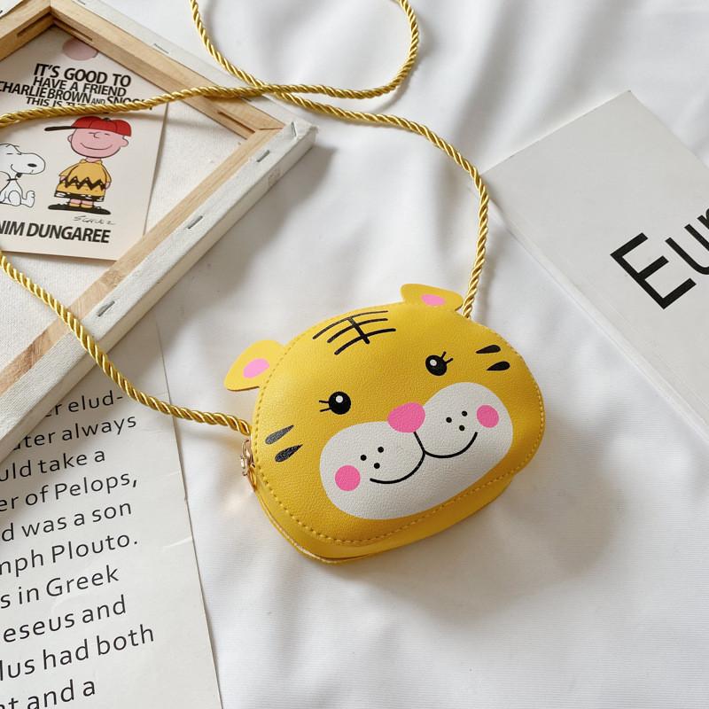 

Adorable Animal Pattern Children s Crossbody Wallet Featuring Waterproof And Shockproof Features жёлтый