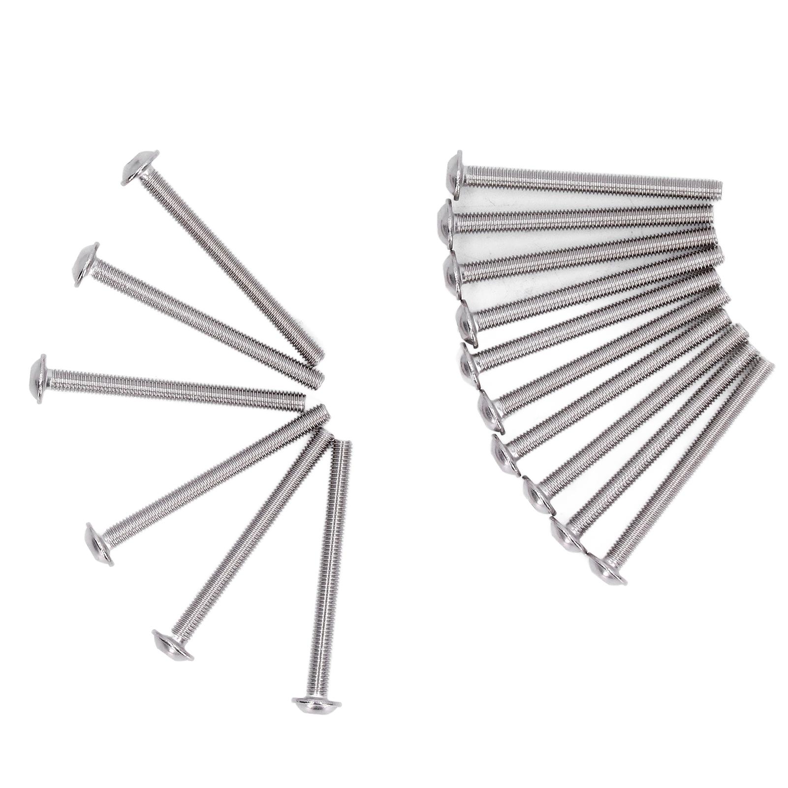 

50 шт. Винты с фланцевой пуговичной головкой A270 Штук Винты с Головкой-Кнопкой из Нержавеющей Стали с Внутренним Шестигранником Комплект M6x35мм