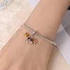 Breloques en cuivre feuille d'érable originale chapeau perles ajustement bracelet bijoux bricolage accessoire cadeau pour dames Matériau Durable Haute Qualité