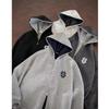 25 Mens Graphic Hoodie Full Zip Loose Fit Streetwear Sweatshirt Grey