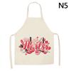 Nail Polish Lipstick Beauty Kitchen Women Apron Household Cleaning Cotton Linen Pinafore Salon Home Cooking Baking Adult Bib