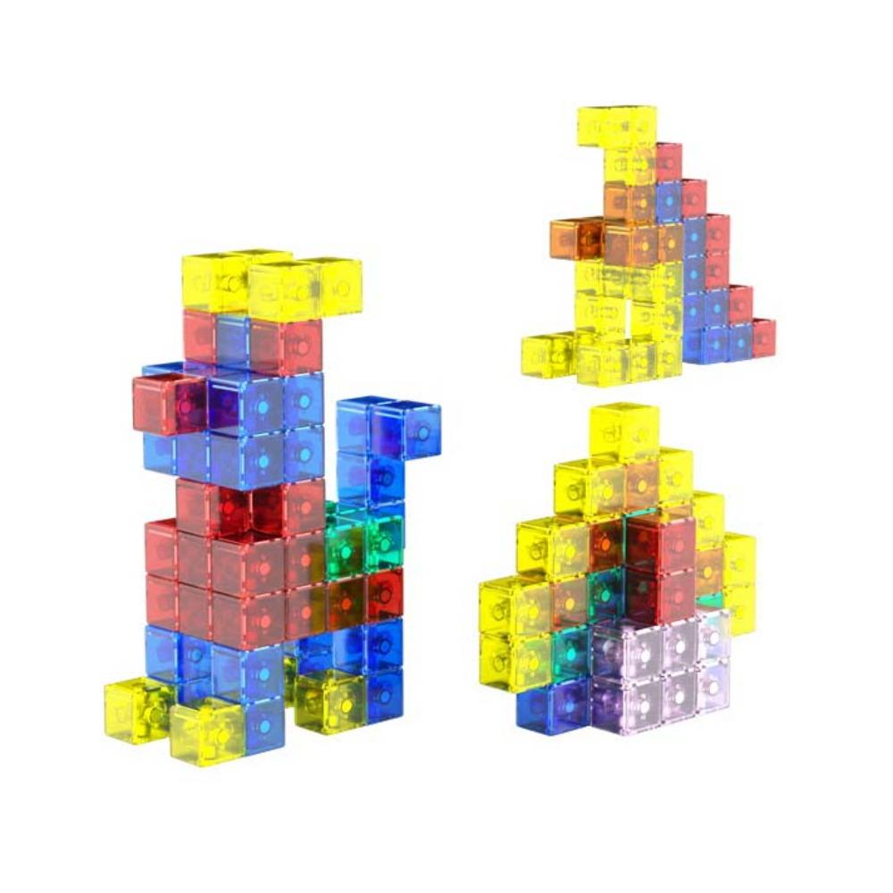 STEM Toy Magnetic Cube Plastic Puzzle Building Blocks Cube Building Toys Magnetic Holiday Gifts