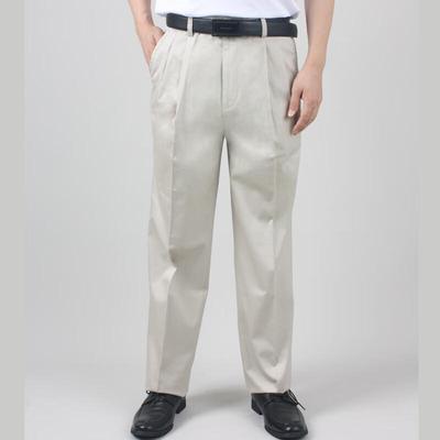 YOUNG RIVER Men's Relaxed Fit Business Casual Straight Leg Trousers
