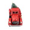 Weihnachts-Bastelarbeiten Vintage Roter Truck Rotes Metall Rustikaler Pickup-Truck und Kiefernbaum-Modell Exquisite Heimdekoration