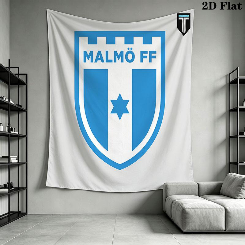 Malmö FF Wall Hanging Printed Fabric Blanket Decorative Tapestries for Bedroom Living Room Home Decor