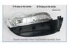 Volkswagen Sagitar Rearview Mirror Shell & Lens for 2012-2018 Models