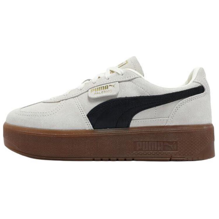 New PUMA Palermo Low Top Skateboard Shoes Women's Ecru 399348-15
