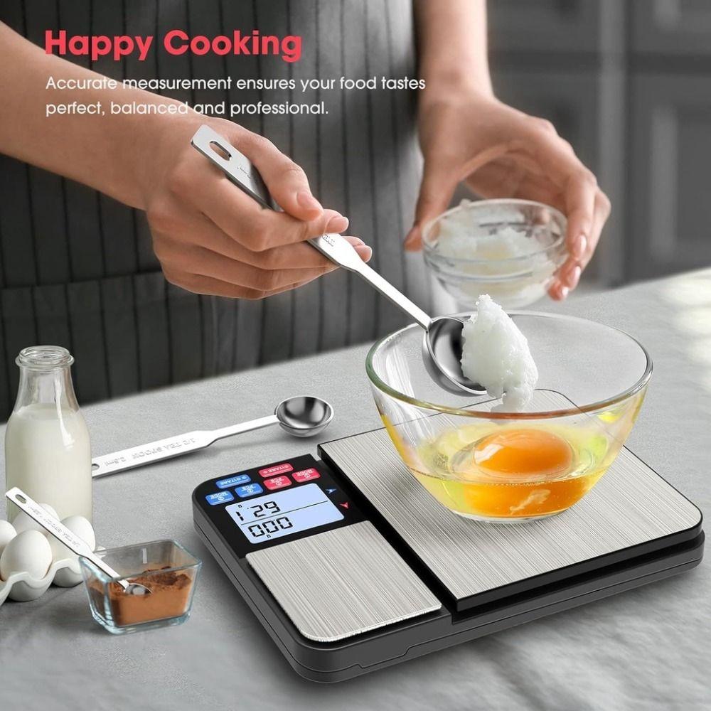 Dual Platform Digital Kitchen Scale 5kg/0.1g-500g/0.01g Jewelry Scale Food Scale Electronic Scale
