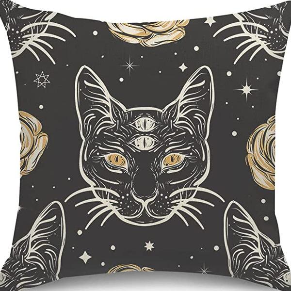 New Funny Skull Print Pillowcase Halloween Home Sofa Decoration Cushion Cover Bedside Pillow