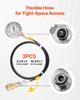 Hydraulic Pressure Test Kit, 10/60/160/400/600 Bar (150/900/2300/6000/9000 PSI), Hydraulic Gauge Kit 5 Gauges 20 Couplings 4 Quick-Release Couplers 3