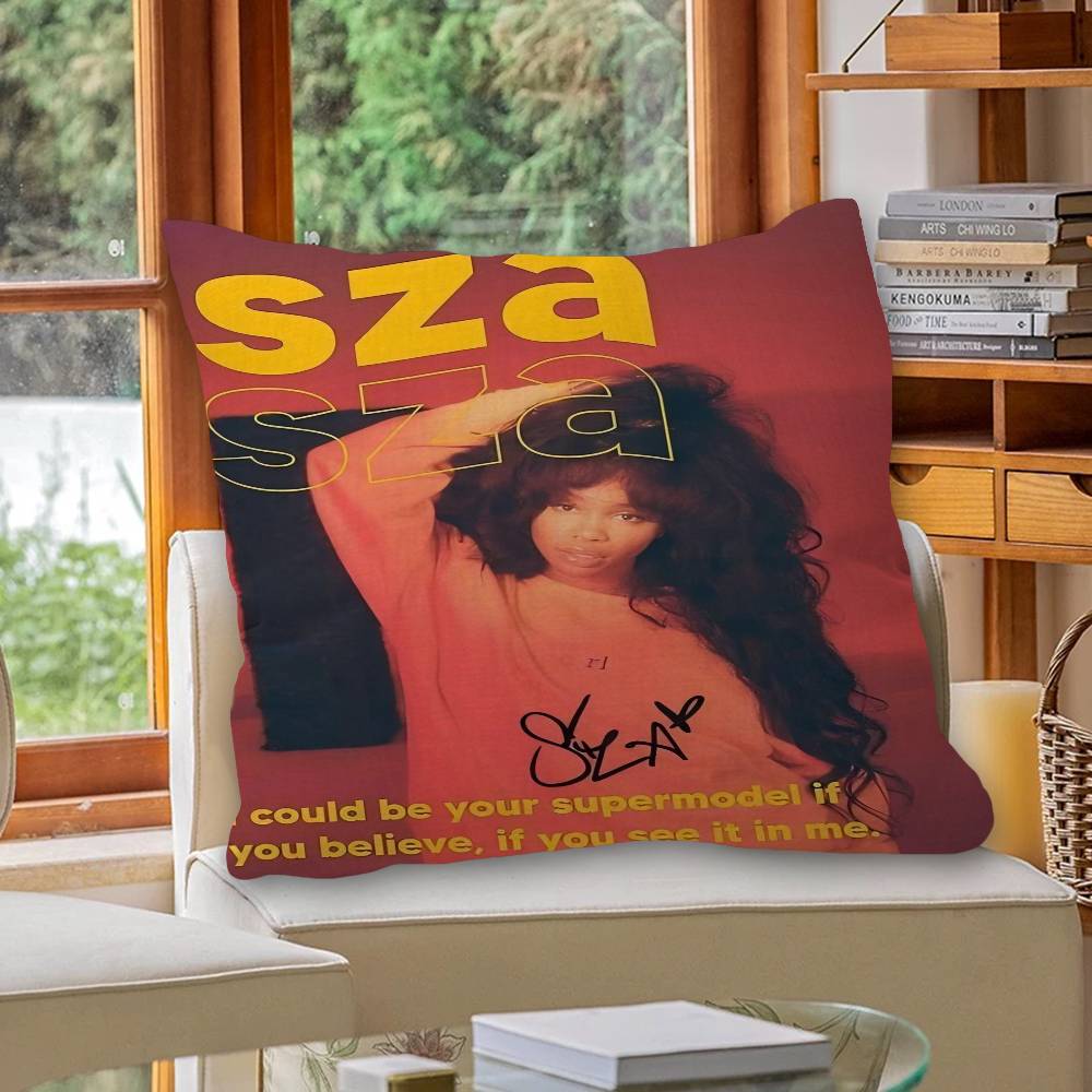 Популярная Звезда Поп-Певица Sza Подушка Аниме Подушка Диван Кровать Подушка для изголовья Подушка-чехол 45x45 см Мода 30cmx30cm