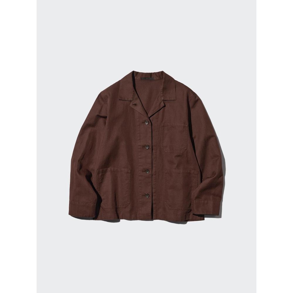 Uniqlo Japan Linen Blend Choa Jacket