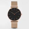 Trendy Men's Mesh Strap Quartz Watch - Fashionable and Minimalist Korean Style for Students and Couples