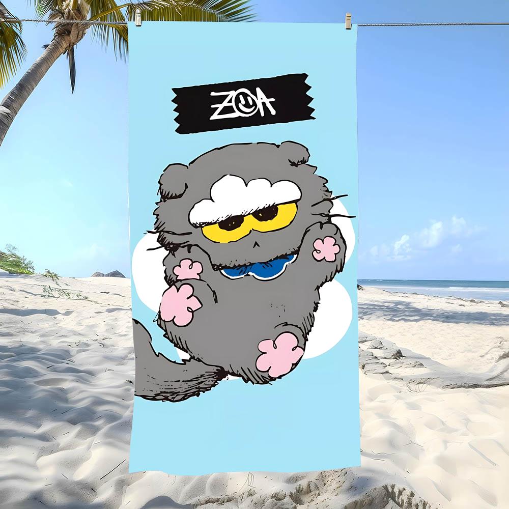 Beach Towel Oversized Lovely Z-Zo&Friendss Towel Super Absorbent Soft Swim Beachtowels For Men, Women