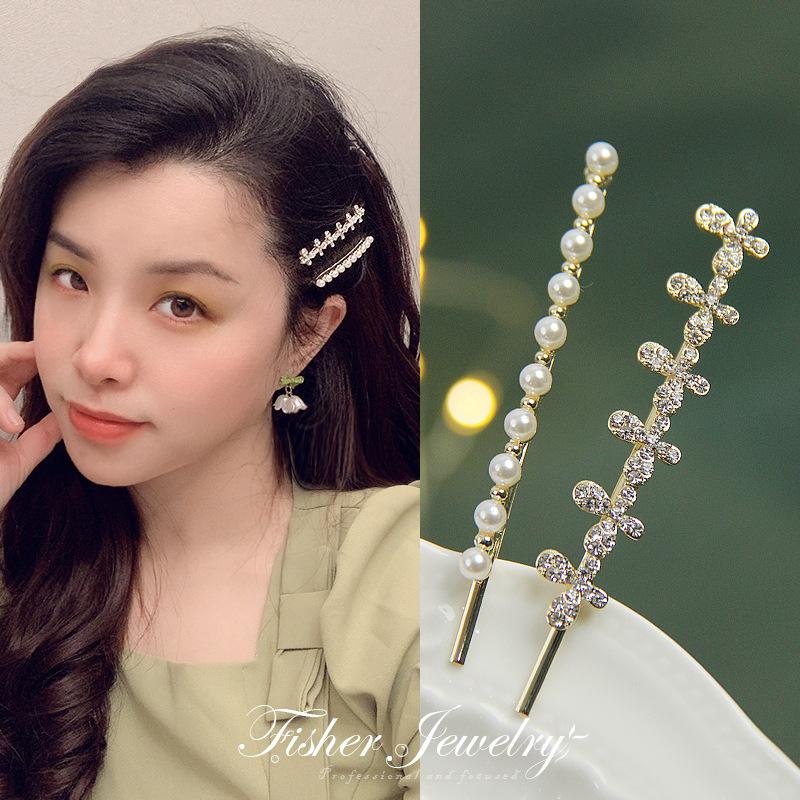 Korean Fashion Flower Opal Pearl Hairpins Gifts Women Girls Hair Clips Pins Barrettes Accessories Hairclip Hairgrips Headdress