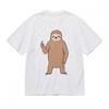 Men's Soft Breathable All Season Classic T-Shirt Sloth With Headband Design Tee