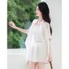 Women's Fashion Wide-Leg Shorts & Shirt Two-Piece Set