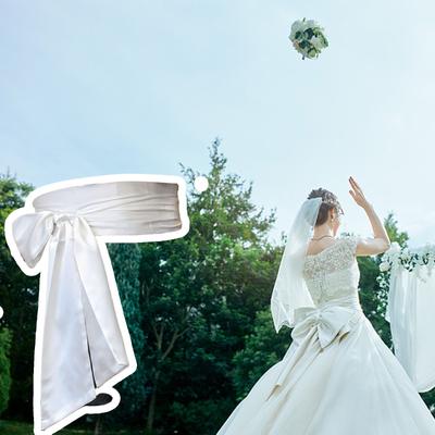 Eleganter Schleifenband-Schärfengürtel Dekorative Taillenbinde Kleidergürtel für Frauen Damen Mädchen Hochzeitskleider und formelle Veranstaltung