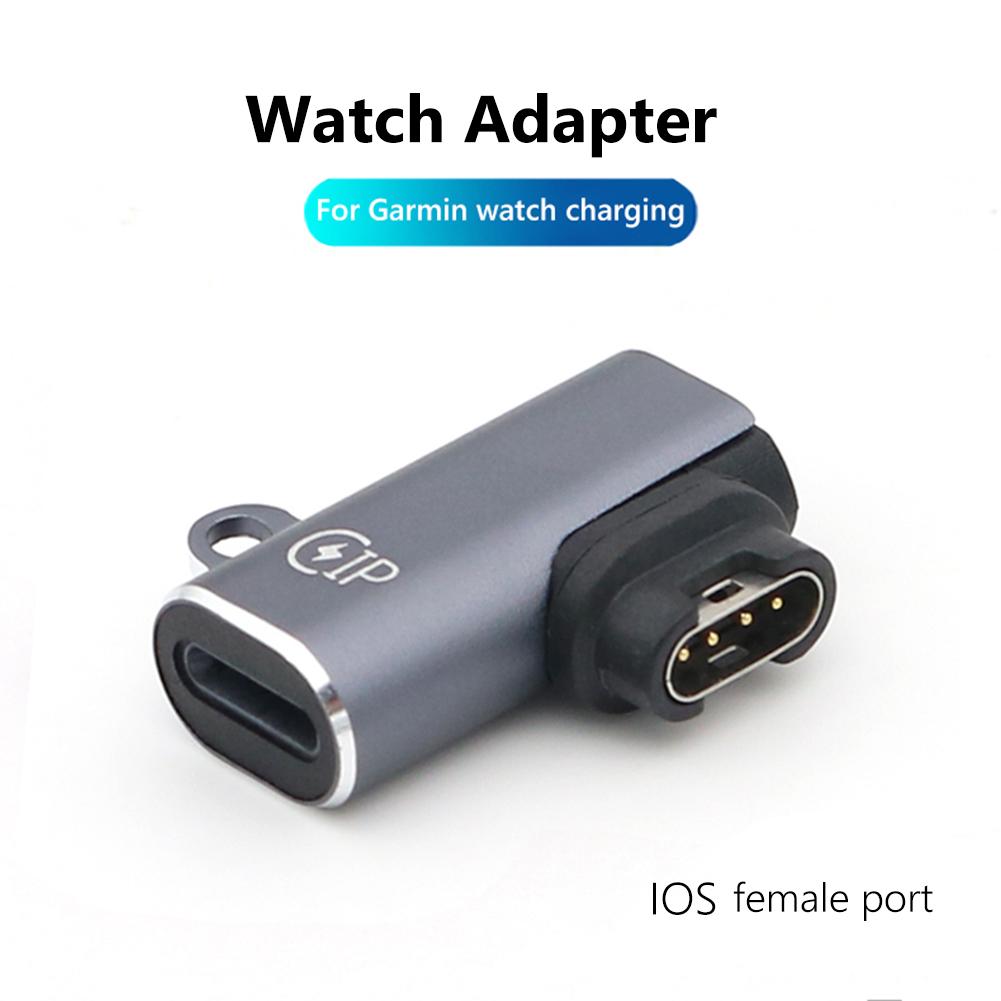 Charging Cable for Garmin Fenix 7/7S/7X/6/6S Forerunner 745 Venu Instinct Micro USB Type C 8Pin Watch Charger Adapter Converter