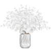1pc Artificial Plants White Eucalyptus Leaf Home Decor Vase Festival Outdoor Garden Bonsai UV Protection Wedding Wreath Gift Box