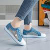 Summer New Women's Hollow Denim Net Shoes Flat Casual Shoes Breathable Shoes Net Shoes