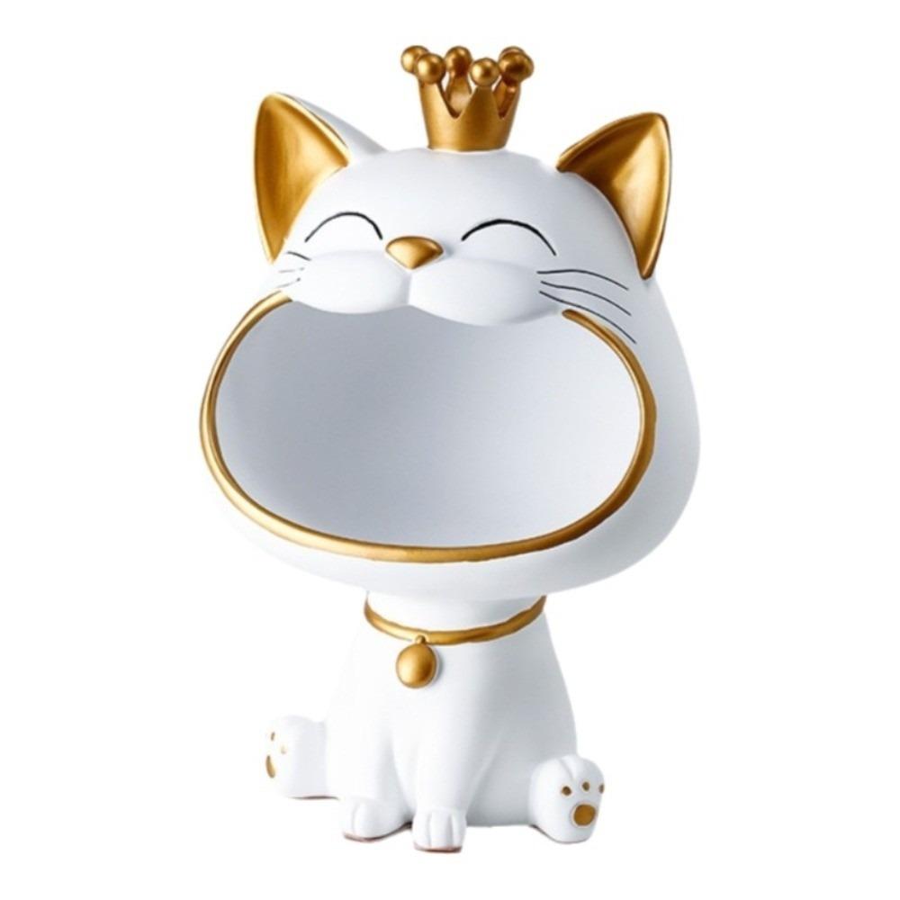 Key Storage Laughing Cat Entryway Decor Resin Desktop Ornament  Birthday Gift