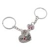 New Trendy Hot Sale One Pair Key Chain Alloy Arrow Bow Love Keyrings Keychains