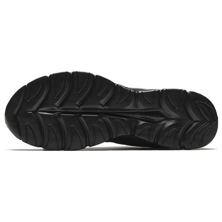 Anta Slip Resistant Abrasion Resistant Low Top Running Shoes Men's Black 912345580-2