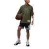 Jordan Dongdan 85 Sports Casual Breathable Round Neck Quick-Dry T-Shirt Men Tops Olive-Green HV1257222