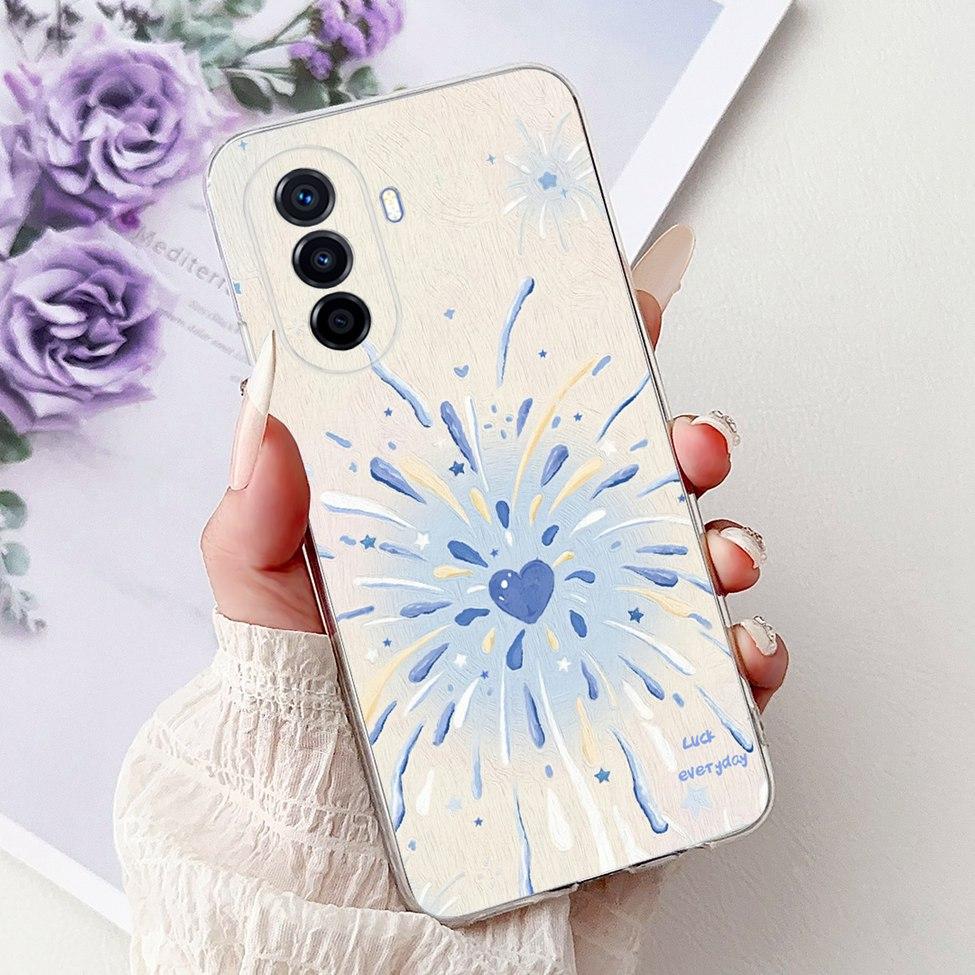 Clear For Huawei Nova Y70 Plus Case Cover Cute Cat Fashion Cool Painted Phone Case For Huawei Nova Y70 MGA-LX9 MGA-LX9N MGA-LX3
