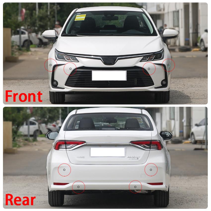 Car Parking Sensor Front And Rear Reversing Radar Assisted Automatic Parking Monitor Digital Display For Toyota Crown 2015 -2018