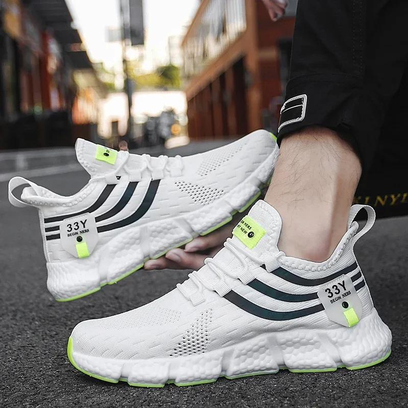 Summer Men's Sneakers Breathable Running Shoes for Men Comfortable Classic Casual Luxus Brand Sports Shoes Men Tenis Masculino