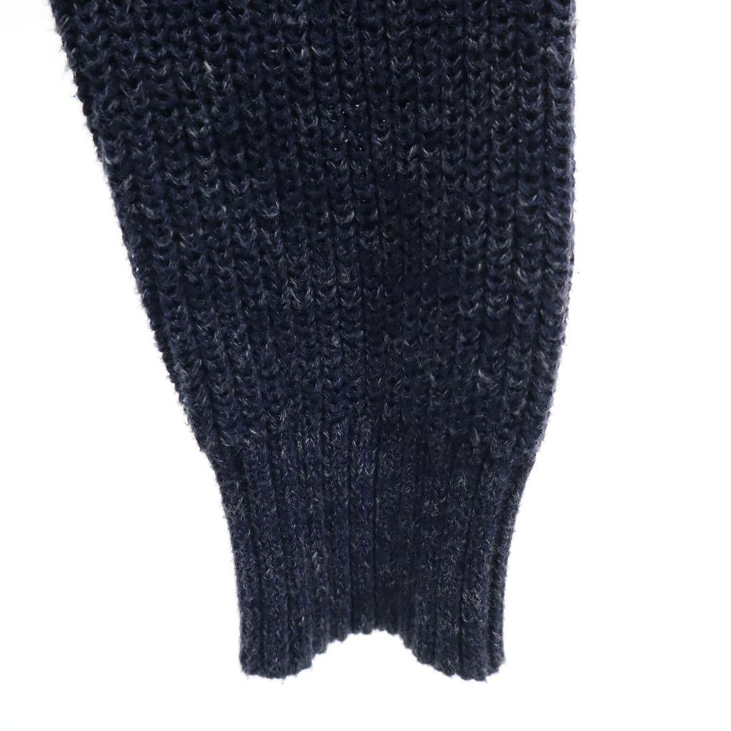 DIESEL Long sleeve Shirt layered V-neck knit cardigan XS Navy Women Used