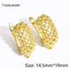 18K Gold Plated Brass Metal Earwires Basic Fasteners,Earring Fixtures,Inlaid Zircon Earring Hooks,Earring Making Supplies