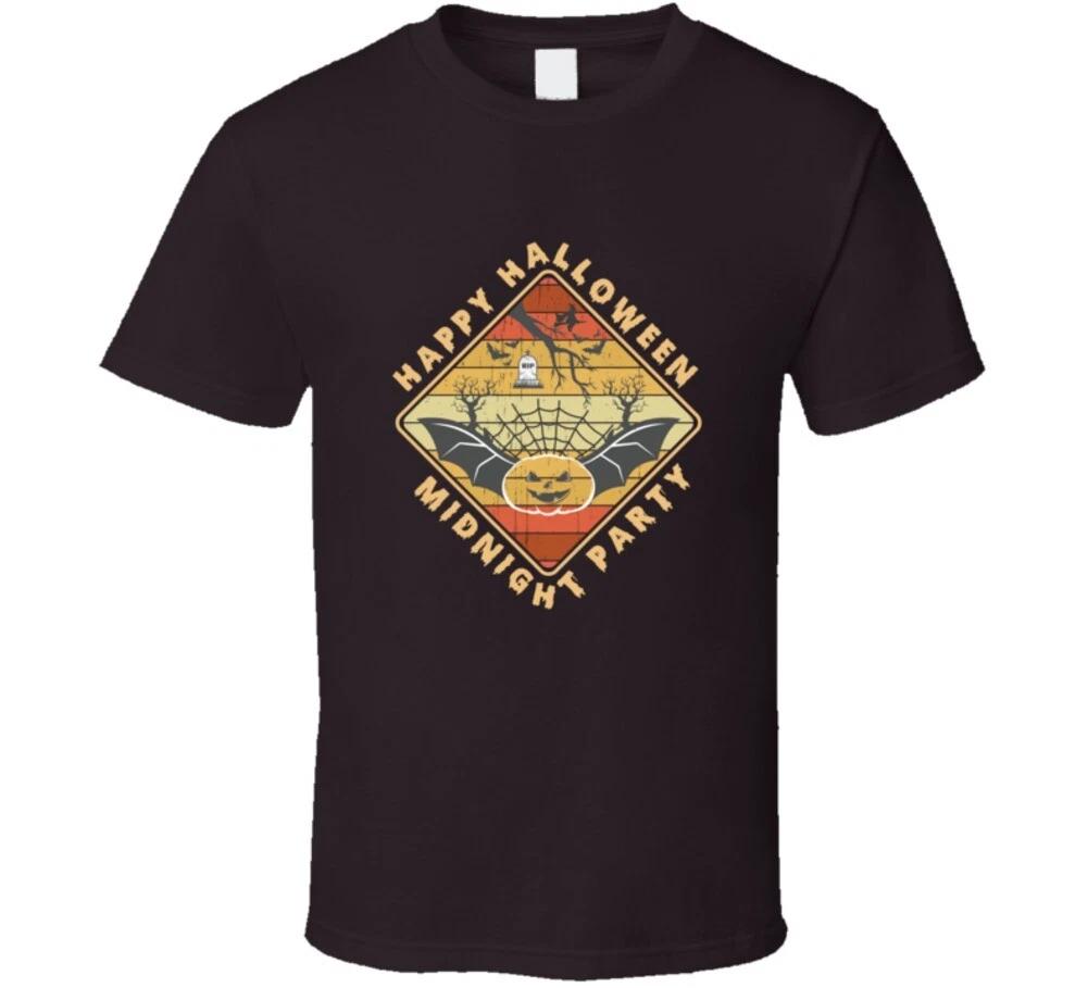Happy Halloween Midnight Party Spooky Gift T Shirt L