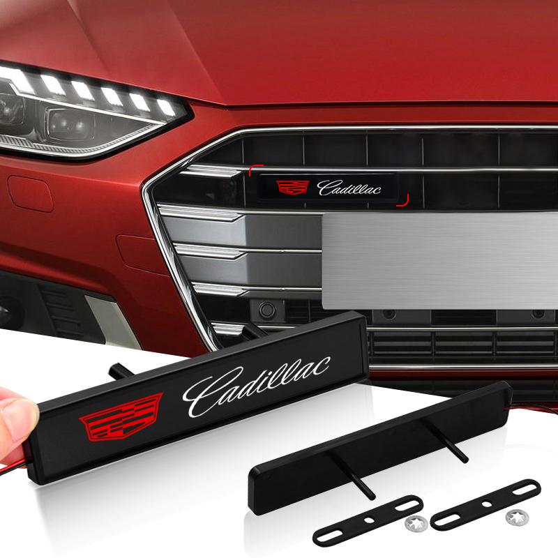 Lumières LED décoratives de voiture Badge de décoration de calandre de capot avant pour Cadillac CTS STS DTS SRX XLR ATX Escalade Seville Tiburon