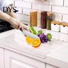 Transparent Chopping Board with Lip Cutting Counter Lip, Durable Acrylic Non Slip BPA Free Mat for Countertop Protector, Home Cooking Clear Guard
