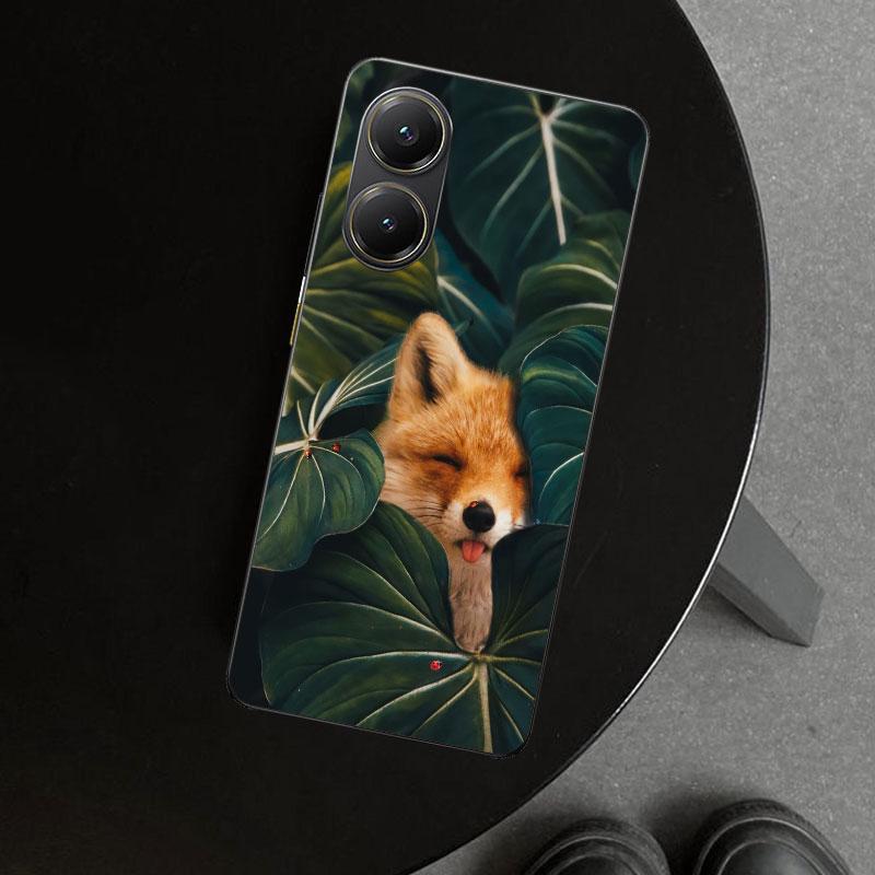 Animal Fox Phone Case Cover for Xiaomi Poco X6 X5 X7 Pro F7 Ultra Redmi 15C 15 13C 13 12C 12 10C 10 10A 9C 9A 9T 9 Coque Poco X6