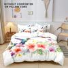 Hummingbird Flower Quilt Cover Bedding Digital Independent Station Kit Three-Piece Set
