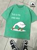 This Is My Pond Now Goose Print Snow Wash Mens Tee Summer New TShirt Soft Trendy Washed Clothes Unisex Cotton ONeck Tops