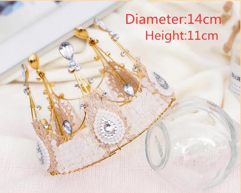 Birthday Party Crystal Crown Cake Decoration Wedding Party  Thanksgiving Bride Tiara Love Gift Decoration Queen Princess Tiara