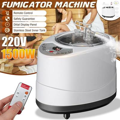 3L 1500W Sauna-Dampfgarer-Topfgenerator Dampf-SPA-Topfmaschine mit Fernbedienung für zu Hause Großer Sauna-Dampfgarer Körpertherapie Entspannen