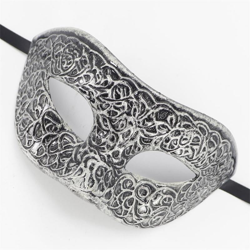 Masque de Mascarade Rétro Masque de Mardi Gras Masque de Fête Vénitien Masque Demi-Visage pour Bal d'Halloween Cosplay Accessoires de Spectacle